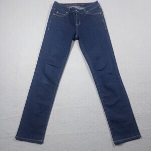 Kate Spade‎ Perry Street Jeans Women 26 Dark Wash Skinny Mid Rise Play Hooky